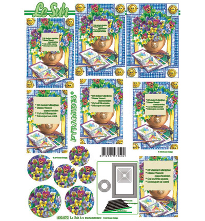 Set 1 - Le Suh - Knipvellen assorti set 1- 10pcs, A4 - Lesuh - Detail 9