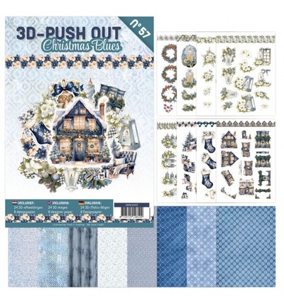 3DPO10057 - Find-it - 3D Push-Out Book 57 – Christmas Blues - 3D-Push Out Christmas - Detail 1