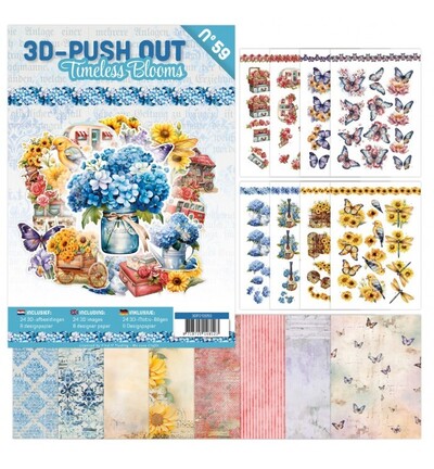 3DPO10059 - Find-it - 3D Push-Out Book 59 – Fleurs intemporelles - Fleurs - Detail 1 3DPO10059 - Find-it - 3D Push-Out Book 59 – Fleurs intemporelles - Fleurs - Detail 1