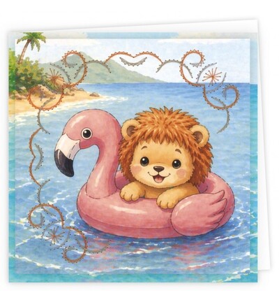 STDOPP038 - Find-it - Stitch & Do Cards 38 - Sweet Summer Lion - Stitch & Do Cartes - Detail 3 STDOPP038 - Find-it - Stitch & Do Cards 38 - Sweet Summer Lion - Stitch & Do Cartes - Detail 3