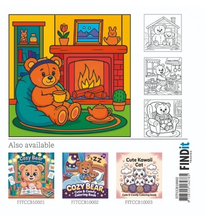 FITCCB10002 - Find-it - Livre de coloriage – Ours douillet 2 - Cozy coloring Books - Detail 1 FITCCB10002 - Find-it - Livre de coloriage – Ours douillet 2 - Cozy coloring Books - Detail 1