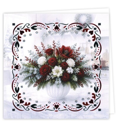 DODOPP050 - Find-it - Hobbydots Cards 50 – Bouquet de Noël - Fleurs - Detail 1