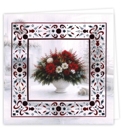 DODOPP050 - Find-it - Hobbydots Cards 50 – Bouquet de Noël - Fleurs - Detail 2