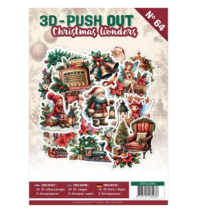 3DPO10064 - Find-it - Livre push-out 3D – Christmas Wonders 64 - 3D-Push Out Christmas - Detail 1 3DPO10064 - Find-it - Livre push-out 3D – Christmas Wonders 64 - 3D-Push Out Christmas - Detail 1