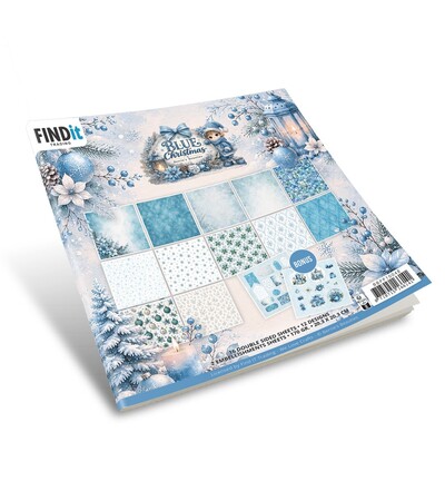 BBPP10048 - Find-it - Set de papiers – Blue Christmas - Blue Christmas - Detail 1 BBPP10048 - Find-it - Set de papiers – Blue Christmas - Blue Christmas - Detail 1