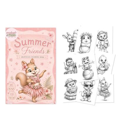 MMCB10003 - Find-it - Livre de coloriage – Summer Friends - Coloring Book - Detail 1 MMCB10003 - Find-it - Livre de coloriage – Summer Friends - Coloring Book - Detail 1
