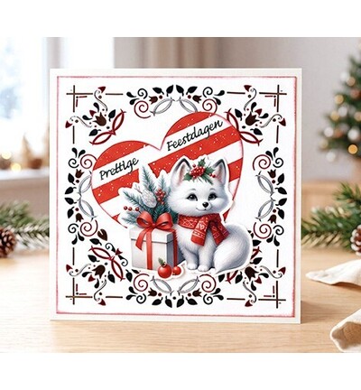 SB11170 - Find-it - Push-out – Christmas White Fox - Furry Christmas Friends - Detail 1 SB11170 - Find-it - Push-out – Christmas White Fox - Furry Christmas Friends - Detail 1