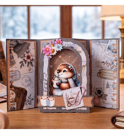 CD12542 - Find-it - Feuille 3D 10 pcs – Winter Bliss - Groundhog - Detail 2