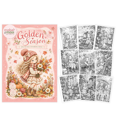 MMCB10004 - Find-it - Livre de coloriage – Golden Season A4 - Coloring Book - Detail 1 MMCB10004 - Find-it - Livre de coloriage – Golden Season A4 - Coloring Book - Detail 1