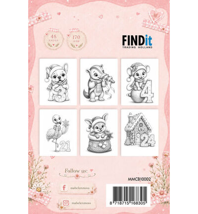 MMCB10002 - Find-it - Livre de coloriage – Advent Wishes A6 - Coloring Book - Detail 1