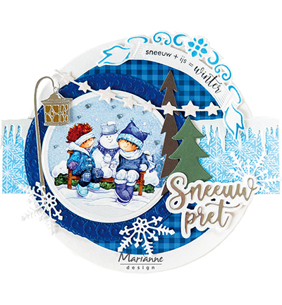 LR0822 - Marianne Design - Winter lantern - Noël, hiver - Detail 1