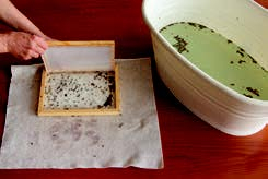 873-01 - Stafil - Paper mould and frame - Tamis à papier - Detail 6