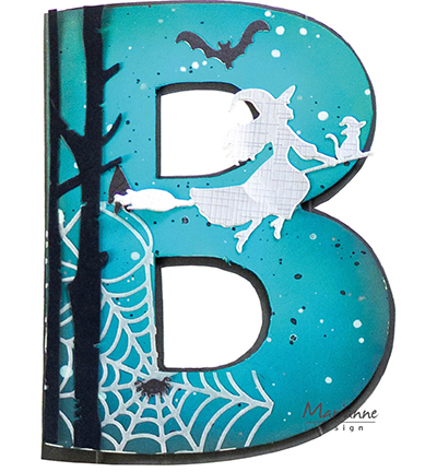 LR0933 - Marianne Design - Cute witch - Noël, hiver - Detail 6