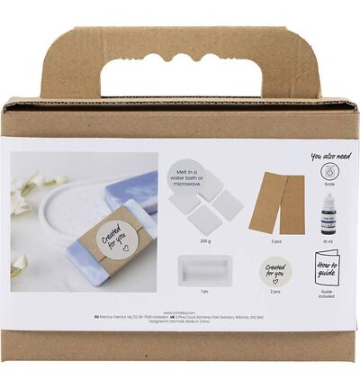 977793 - Creativ Company - Mini Hobbyset Zeep Maken, vierkant, lichtpaars - Hobbyset Mini - Detail 1