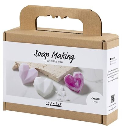977802 - Creativ Company - Mini Hobbyset Zeep Maken, Harten, roze - Hobbyset Mini - Detail 2