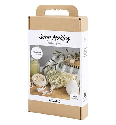 9772643 - Creativ Company - Hobbyset Zeep Maken, loofah, olijfgroen - Hobbyset  - Detail 2