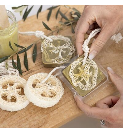 9772643 - Creativ Company - Hobbyset Zeep Maken, loofah, olijfgroen - Hobbyset  - Detail 3