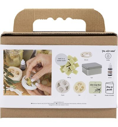 9772659 - Creativ Company - Mini Hobbyset Zeep Maken, Schelpen, olijfgroen - Hobbyset Mini - Detail 1