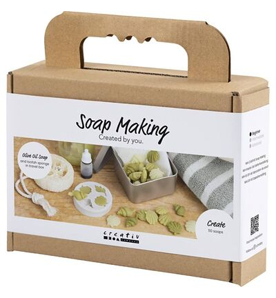 9772659 - Creativ Company - Mini Hobbyset Zeep Maken, Schelpen, olijfgroen - Hobbyset Mini - Detail 2