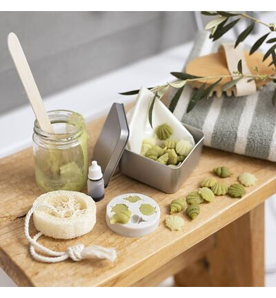 9772659 - Creativ Company - Mini Hobbyset Zeep Maken, Schelpen, olijfgroen - Hobbyset Mini - Detail 3