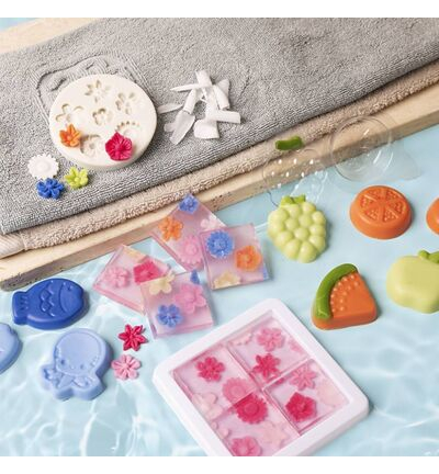 977803 - Creativ Company - Groepsset Zeep Maken, blauw, groen, oranje, roze - Zeep Groepsset  - Detail 4