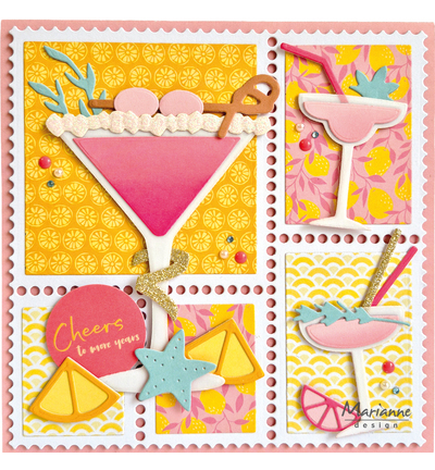 COL1552 - Marianne Design - Cocktails & mocktails by Marleen - Manger, boire - Detail 10