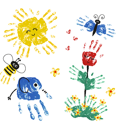 800301700 - ViVa Decor - Basic (Jaune / Rouge / Bleu / vert) - Peinture doigts enfants - Detail 6