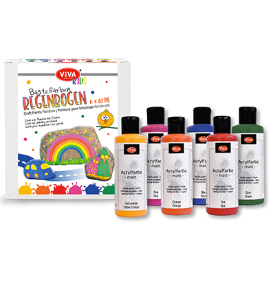 800302300 - ViVa Decor - Kit Regenbogen - Peinture doigts enfants - Detail 1