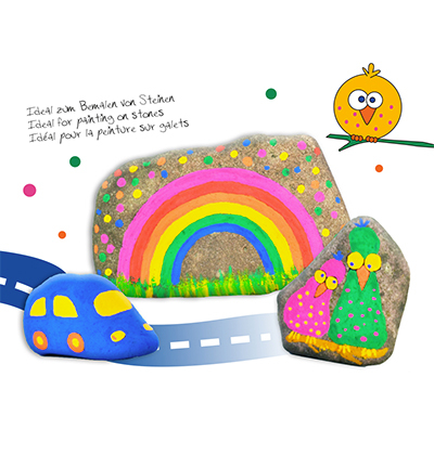800302300 - ViVa Decor - Kit Regenbogen - Peinture doigts enfants - Detail 3