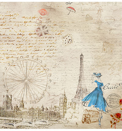 MC102 001A - FabScraps - Will Travel For Food Card Kit - Card Kit - Detail 3 MC102 001A - FabScraps - Will Travel For Food Card Kit - Card Kit - Detail 3