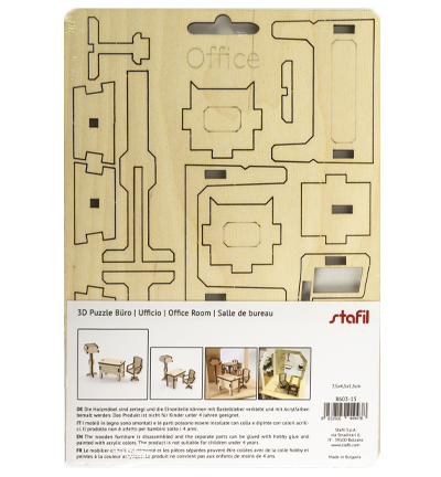 8603-15 - Stafil - Puzzle en bois 3D Bureau - Miniatures - Detail 1