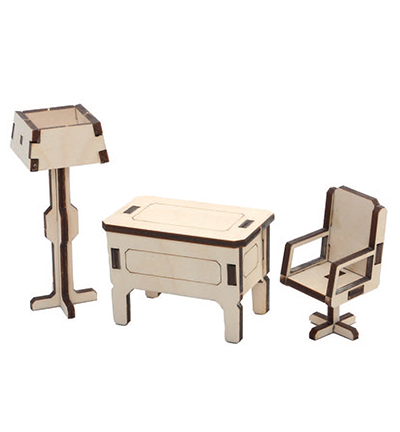 8603-15 - Stafil - Puzzle en bois 3D Bureau - Miniatures - Detail 2