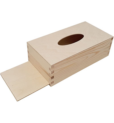 SL097/ 2232 - Kippers - Boite à mouchoirs fond coulissant pin - Boite à mouchoirs - Detail 1