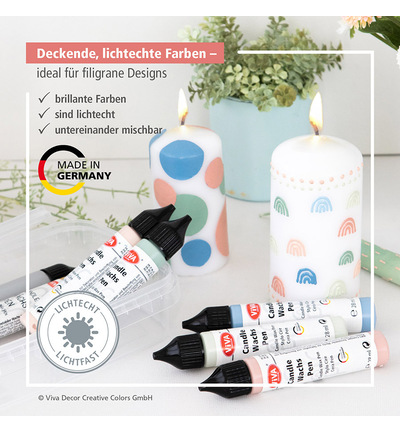 800314000 - ViVa Decor - Candle Wachs Pen Set Pretty Pastels - Candle Wachs-Pen Sets - Detail 2