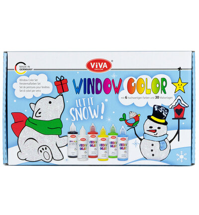 800303700 - ViVa Decor - Viva KIDS Window Color Set Let it snow - Viva Window Color Kids Set - Detail 1