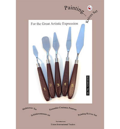 12185-8530 - Hobby Crafting Fun - Painting Knives Set, 5 pcs - couteau palette - Detail 1