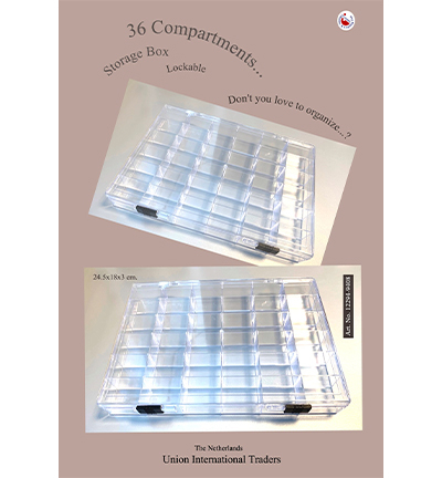 12294-9408 - Hobby Crafting Fun - Storage Box, 36 compartments, 24.5x18x3cm - Boites de rangement - Detail 1 12294-9408 - Hobby Crafting Fun - Storage Box, 36 compartments, 24.5x18x3cm - Boites de rangement - Detail 1