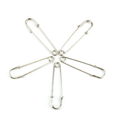12460-6002 - Hobby Crafting Fun - Brooch Pin, 65mm, Platinum - Broche - Detail 1