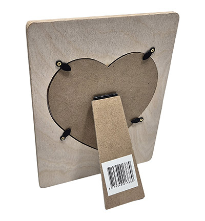 3014 / SL721 - Kippers - Cadre photo coeur bouleau multiplex + plexiglas(2ème choix) - Cadre photo - Detail 1