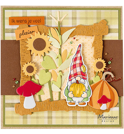 CS1149 - Marianne Design - Mr. Autumn Gnome - Gnome, Fées - Detail 1