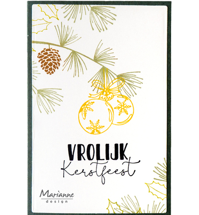 CS1142 - Marianne Design - Silhouette Art - Holly - Silhouette  - Detail 7