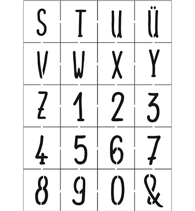 900280000 - ViVa Decor - Alphabet moderne - Alphabet - Detail 1