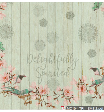 PP104 003 - FabScraps - Bella Rosa Paper Pad - Paper Pad - Detail 1