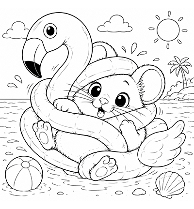 JBC-KK-2601001 - Joep By Carla - Milo op Vakantie - 12 kleurplaten - Coloriage de Milo - Detail 9