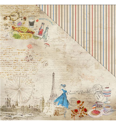 PP102 002 - FabScraps - Will Travel For Food Paper Pad - Paper Pad - Detail 3