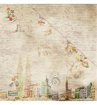 PP102 001 - FabScraps - Will Travel For Food Paper Pad - Paper Pad - Detail 4