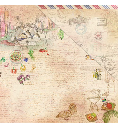 PP102 002 - FabScraps - Will Travel For Food Paper Pad - Paper Pad - Detail 6