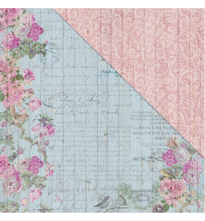 PP104 001 - FabScraps - Bella Rosa Paper Pad - Paper Pad - Detail 2