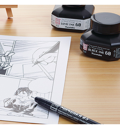 CNCE103-6 - Kuretake / ZIG - Sumi Ink 60ml - Encre noir - Detail 5 CNCE103-6 - Kuretake / ZIG - Sumi Ink 60ml - Encre noir - Detail 5