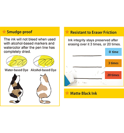 CNCE106-6 - Kuretake / ZIG - Special Black Ink 60ml - Encre noir - Detail 2